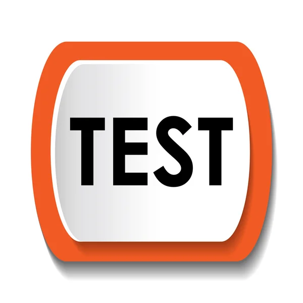 Test parlak web simgesi — Stok Vektör