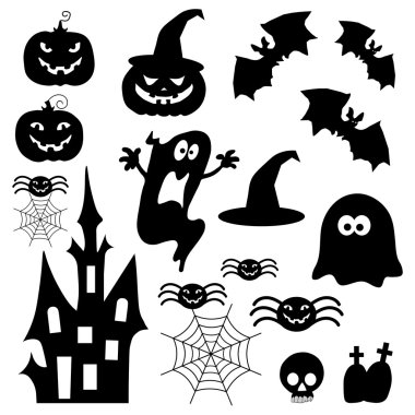 Halloveen için simgeler.