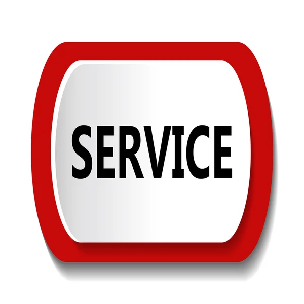 Vector ikonen med ordet Service — Stock vektor