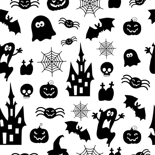 Płynny wzór na Halloween — Wektor stockowy