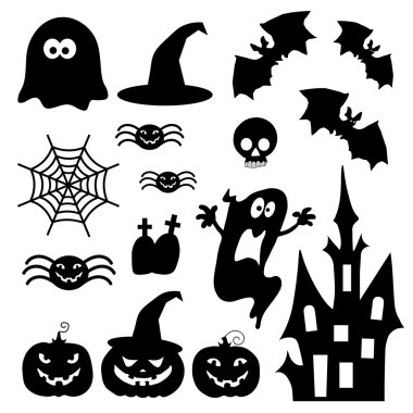 Halloveen için simgeler.