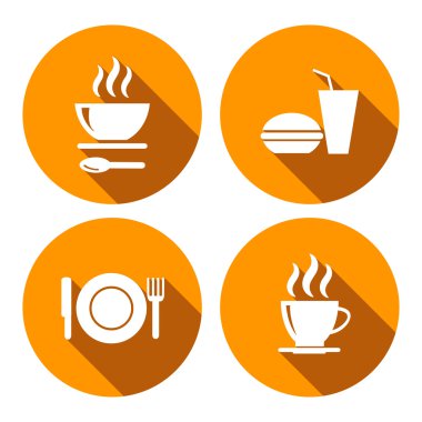 gıda ile vektör simge kümesi