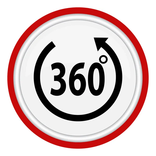 360 derece etiketli vektör simgeler — Stok Vektör
