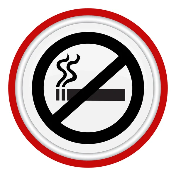 Ícone vetorial não fumar — Vetor de Stock
