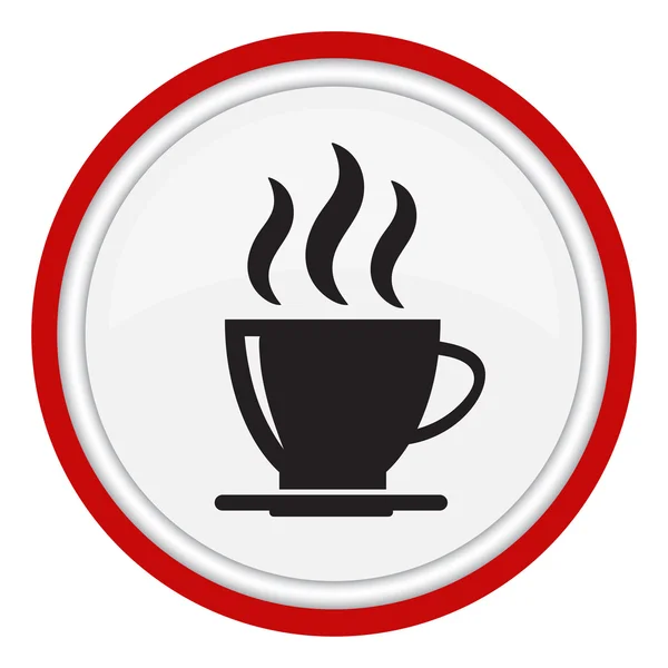 Vector icon with a cup of coffee — Stock Vector