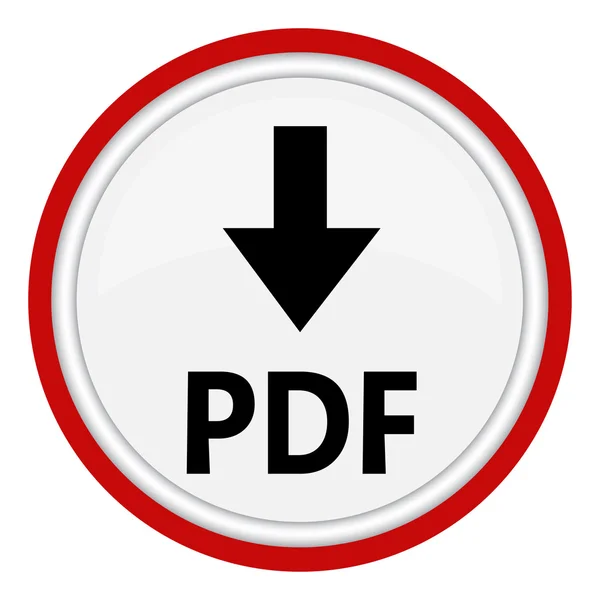 Vector pictogram met het label pdf — Stockvector