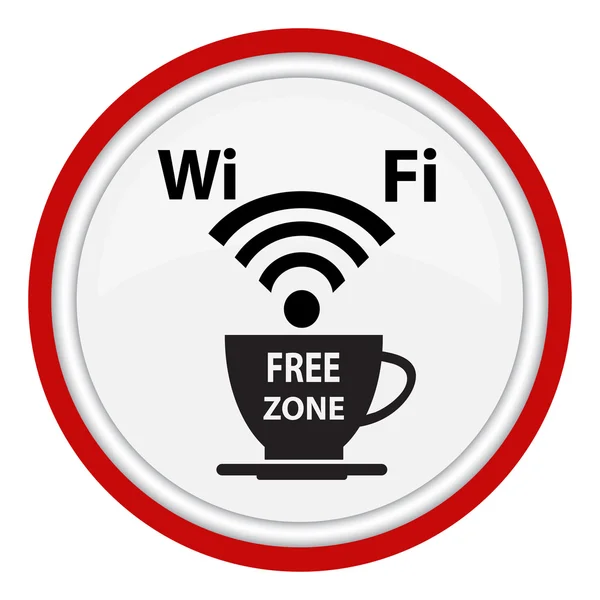 Afiche de cibercafé wifi gratis — Vector de stock