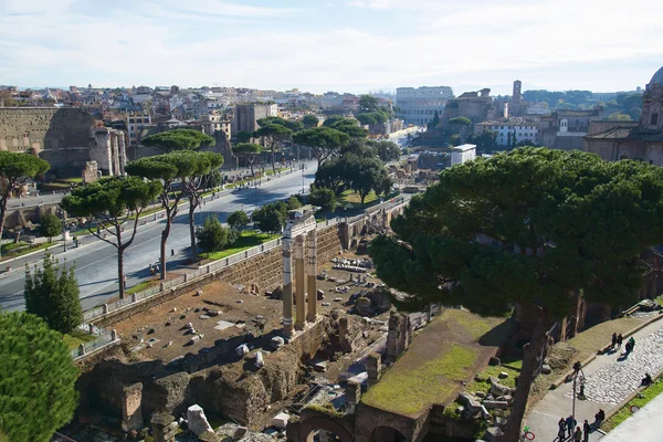 El Foro de Julio César en Roma, Italia — Foto de Stock