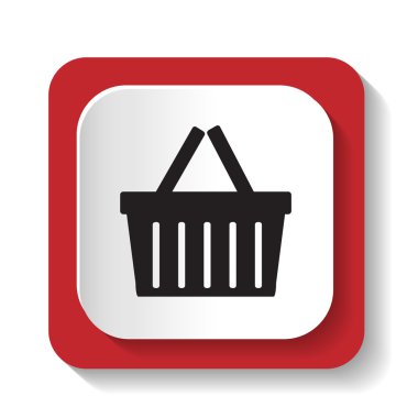 Vektör işareti resmi olan bir sepet