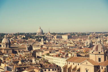 Manzara Roma Vitroriano Palace, Piazza Venezia, Rome, İtalya