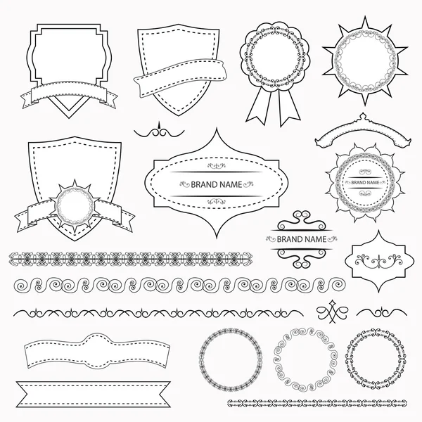 Set of vector graphic elements for design — Stock Vector