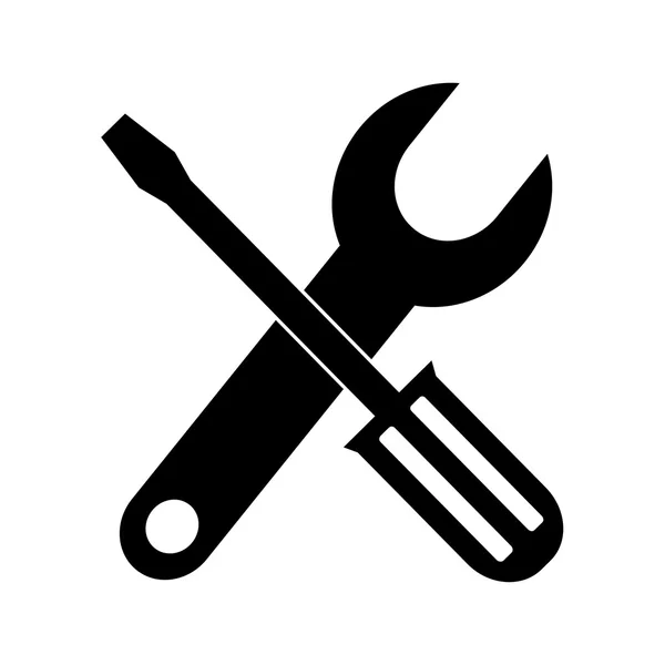 Pictogram tools. Reparatie van machines en elektronische apparatuur. — Stockvector