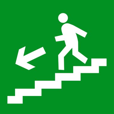 Çıkış işareti. Vektör çizim