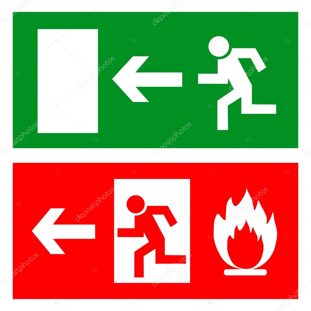 Emergency exit sign