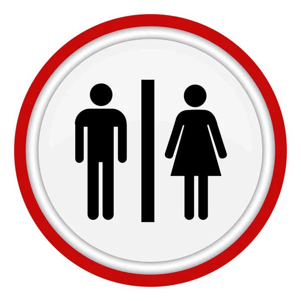 Πινακίδα τουαλέτας αντρών και γυναικών — Διανυσματικό Αρχείο