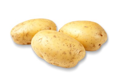 The new potato on white background  clipart