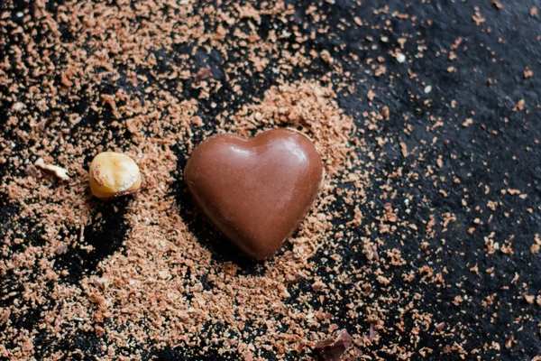 Lezzetli çikolata Kalpler — Stok fotoğraf