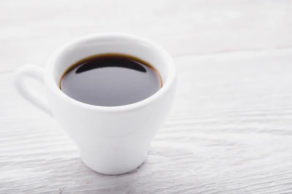 White cup of espresso coffee — Stock Photo, Image