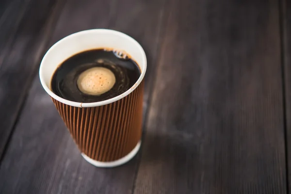 本文杯热咖啡 — 图库照片