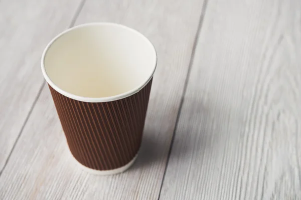 Empty paper cup of coffee — Stock Photo, Image