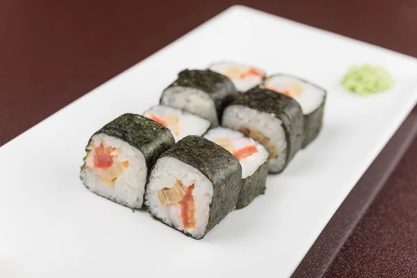 Tasty seafood sushi — Stock Photo, Image