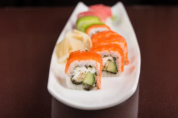Japanse sushi rolt — Stockfoto