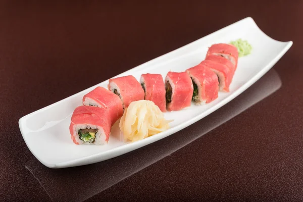 Rollos de sushi japoneses — Foto de Stock