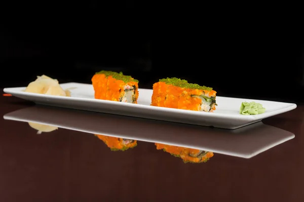 Set de sushi con salmón — Foto de Stock