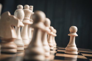 Ahşap Satranç taşları 