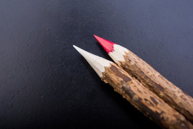 renkli ahşap kalemler