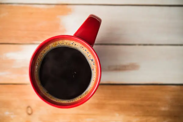 Red  cup of coffee — Stock Photo, Image