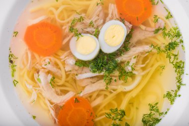 tavuk çorbası yakın çekim