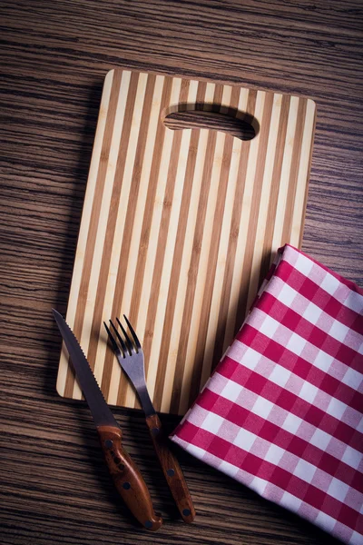 Cutting board for menu — Stock Photo, Image