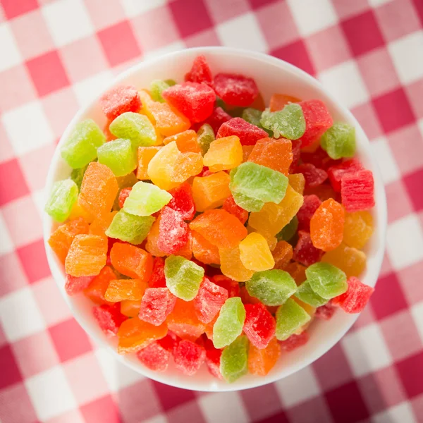 Candied jelly in plate — Stock Photo, Image