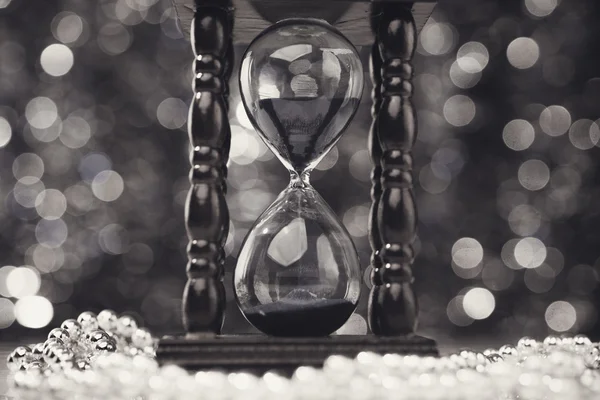 Merry Christmas background de horloge — Photo