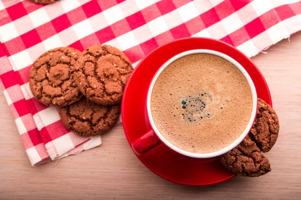 Arôme café avec des biscuits — Photo