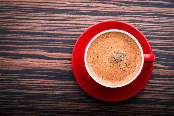 Cup with latte — Stock Photo, Image