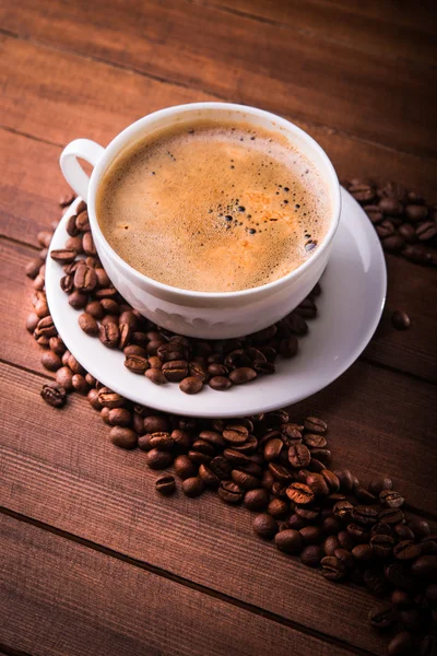 Vit kopp kaffe — Stockfoto