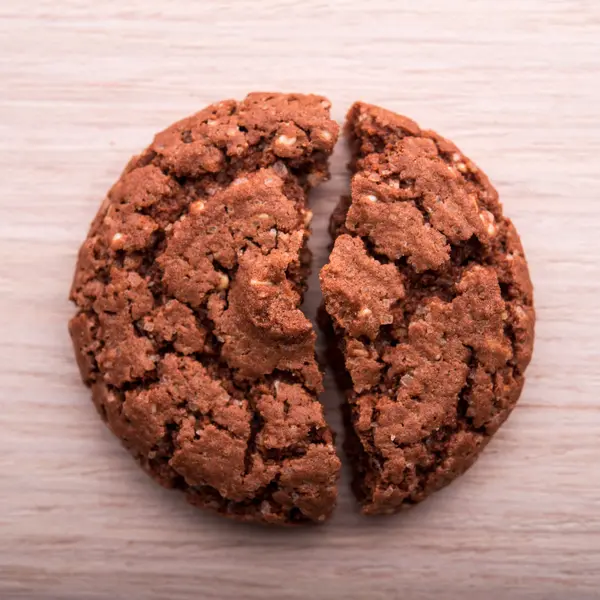 Close-up de biscoito de chocolate — Fotografia de Stock