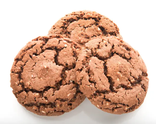 Close up of chocolate cookies — Stock Photo, Image