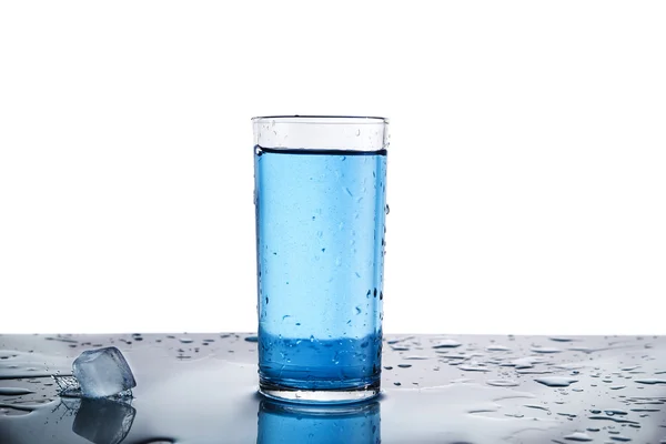 Glass of water and ice — Stock Photo, Image