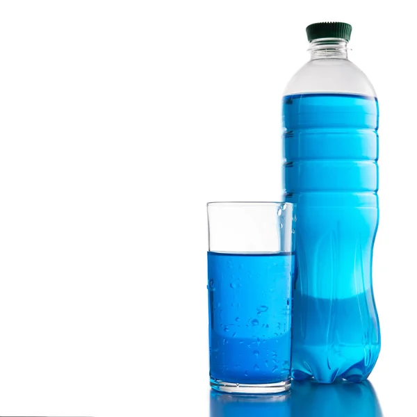 Bottle and glass of water — Stock Photo, Image