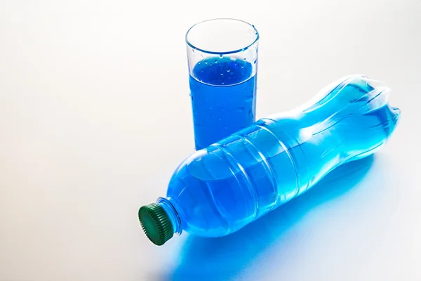 Bottle and glass of water — Stock Photo, Image