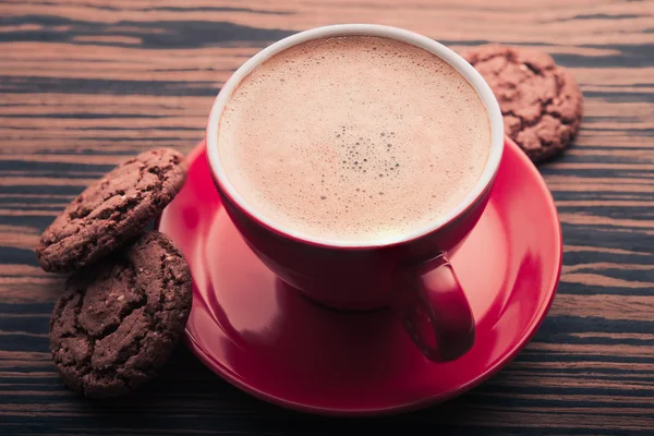 Tasse de café et biscuits — Photo