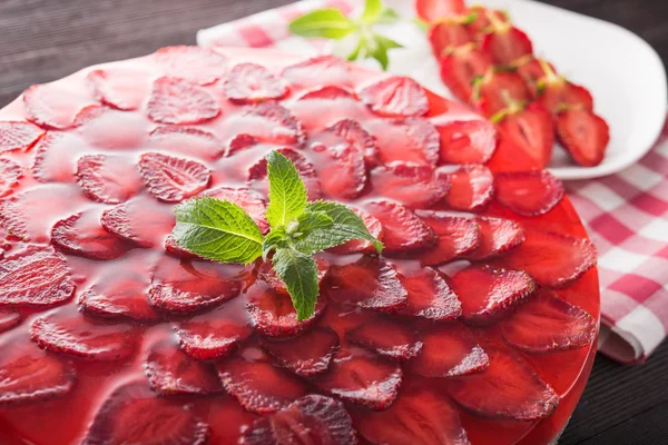 Deliziosa torta di fragole — Foto Stock