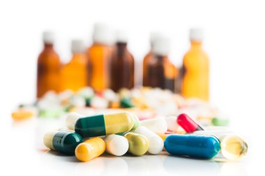 Renkli tıbbi ilaçlar