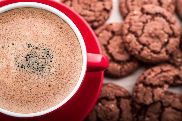 Taza de café y galletas — Foto de Stock