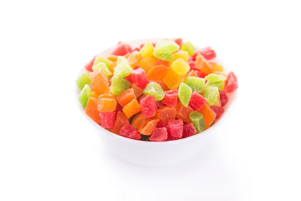 Candied jelly in plate — Stock Photo, Image