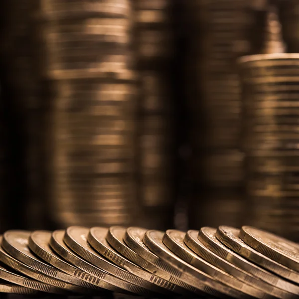 Shiny metal coins — Stock Photo, Image