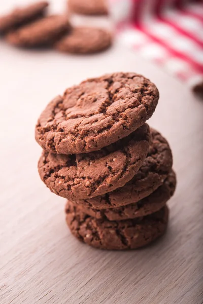Lanche de cookies de chocolate — Fotografia de Stock